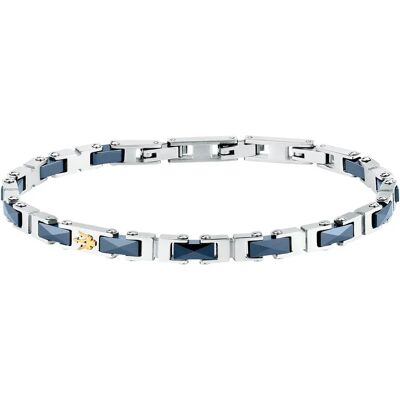 Maserati Braccialetto Jm226atz82 Silver / Blue One Size Maserati Braccialetto Jm226atz82 Silver / Blue One Size