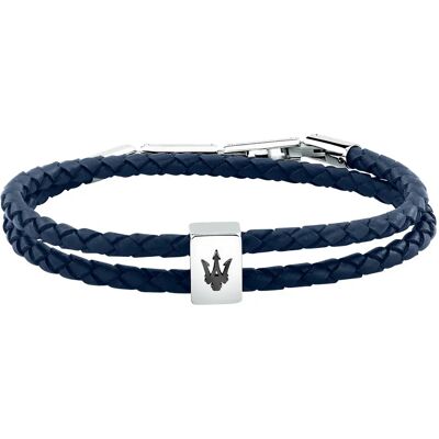 Maserati Braccialetto Jm226ave6 Silver / Blue / Black One Size Maserati Braccialetto Jm226ave6 Silver / Blue / Black One Size
