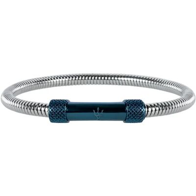 Maserati Braccialetto Jm16aik21 Silver / Blue One Size Maserati Braccialetto Jm16aik21 Silver / Blue One Size