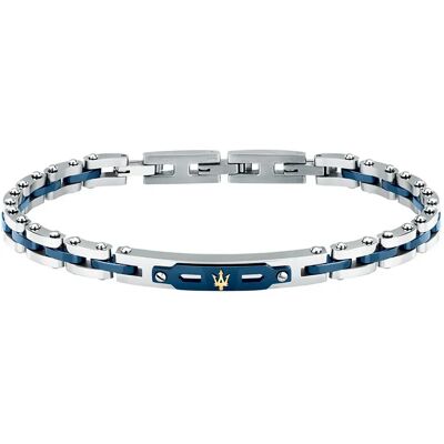 Maserati Braccialetto Jm2axu10 Silver / Gold / Blue One Size Maserati Braccialetto Jm2axu10 Silver / Gold / Blue One Size