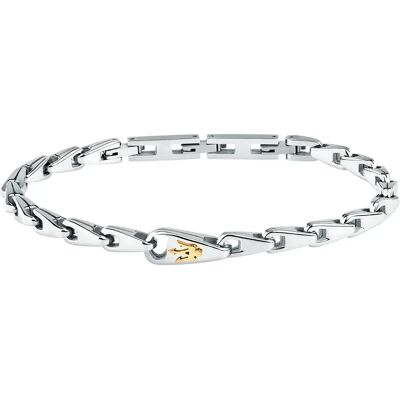 Maserati Braccialetto Jm25avd102 Silver / Gold One Size Maserati Braccialetto Jm25avd102 Silver / Gold One Size