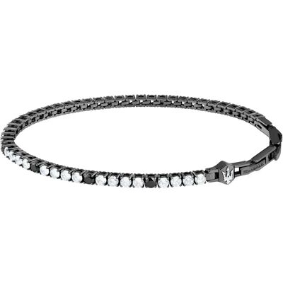 Maserati Braccialetto Tennis Gunmetal / White / Black One Size Maserati Braccialetto Tennis Gunmetal / White / Black One Size