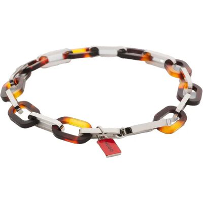 Hugo Braccialetto Tortoise Shell 10279577 Open Miscellaneous One Size Hugo Braccialetto Tortoise Shell 10279577 Open Miscellaneous One Size