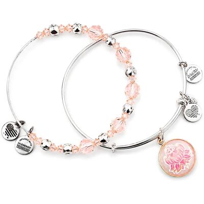 Alex And Ani Braccialetto Set Flor Loto Silver One Size Alex And Ani Braccialetto Set Flor Loto Silver One Size