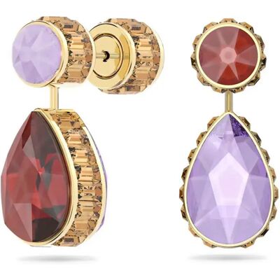 Swarovski Orecchini Chroma Gold / Red / Lilac One Size Swarovski Orecchini Chroma Gold / Red / Lilac One Size