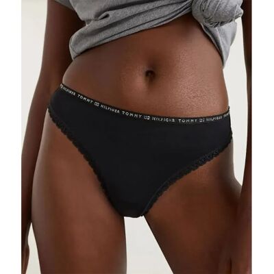 Tommy Hilfiger Tanga Uw0uw0282 Black XL Tommy Hilfiger Tanga Uw0uw0282 Black XL