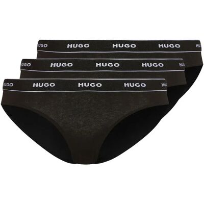 Hugo Slip Da Donna Stripe 3 Unità Black XL Hugo Slip Da Donna Stripe 3 Unità Black XL