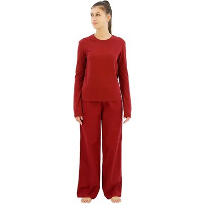 Calvin Klein Pigiama A Maniche Lunghe Sleep Set Syrah (Tee) / Syrah XS Calvin Klein Pigiama A Maniche Lunghe Sleep Set Syrah (Tee) / Syrah XS