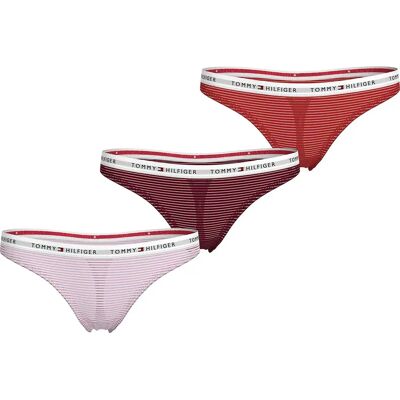 Tommy Hilfiger Tanga Mesh 3 Unità Pink XS Tommy Hilfiger Tanga Mesh 3 Unità Pink XS