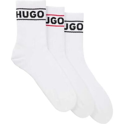 Hugo Calzini Sporty 1026065 3 Paia White EU 39-42 Hugo Calzini Sporty 1026065 3 Paia White EU 39-42