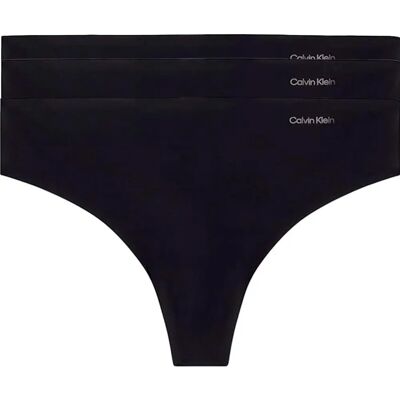 Calvin Klein Tanga 000qd3558e 3 Unità Black XL Calvin Klein Tanga 000qd3558e 3 Unità Black XL