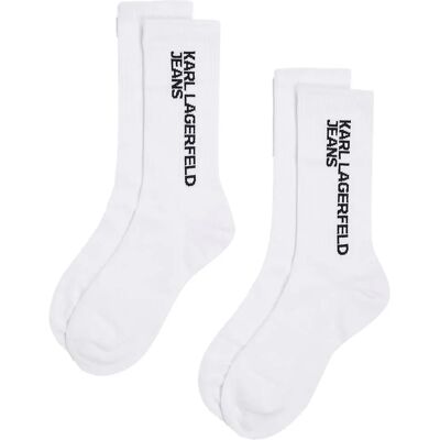 Karl Lagerfeld Jeans Calzini A1w7053 2 Paia White EU 35-41 Karl Lagerfeld Jeans Calzini A1w7053 2 Paia White EU 35-41