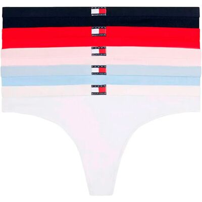 Tommy Hilfiger Tanga Uw0uw05751 5 Unità Red / Light Pink / White / Navy / Blue XS Tommy Hilfiger Tanga Uw0uw05751 5 Unità Red / Light Pink / White / Navy / Blue XS