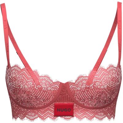 Hugo Reggiseno Lace 10269292 Light / Pastel Red 80 Hugo Reggiseno Lace 10269292 Light / Pastel Red 80