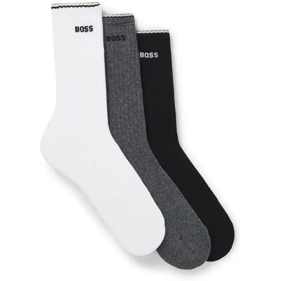 Boss Calzini Rib Stripe 3 Paia Open Miscellaneous EU 43-46 Boss Calzini Rib Stripe 3 Paia Open Miscellaneous EU 43-46