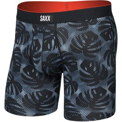 Saxx Underwear Boxers Multi-sport Mesh Brief Fly Rem Tropic / Black S Saxx Underwear Boxers Multi-sport Mesh Brief Fly Rem Tropic / Black S