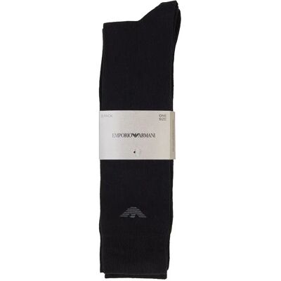 Emporio Armani Calzini Em00055_af16 Black / Black EU 39-46 Emporio Armani Calzini Em00055_af16 Black / Black EU 39-46