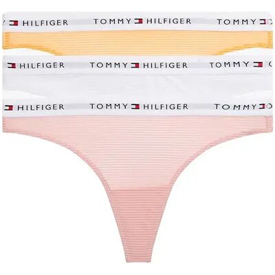 Tommy Hilfiger Tanga Mesh 3 Unità Foggy Pink / White / Valencia Orange L Tommy Hilfiger Tanga Mesh 3 Unità Foggy Pink / White / Valencia Orange L