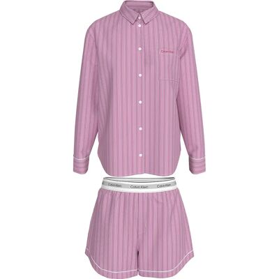 Calvin Klein Pigiama A Maniche Lunghe Lv00qs7581 19471 Trail Stripe / Pink Essence XS Calvin Klein Pigiama A Maniche Lunghe Lv00qs7581 19471 Trail Stripe / Pink Essence XS