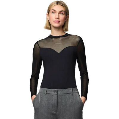 Pieces Body A Maniche Lunghe Milly Black XS Pieces Body A Maniche Lunghe Milly Black XS