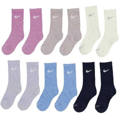 Nike Kids Calzini Dri Fit Performance Basic Crew 6 Paia Light Magenta EU 23 1/2-27 Nike Kids Calzini Dri Fit Performance Basic Crew 6 Paia Light Magenta EU 23 1/2-27