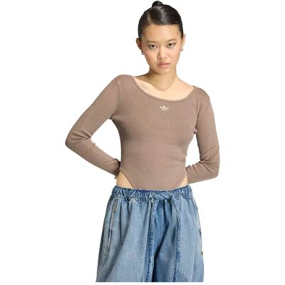 Adidas Originals Body A Maniche Lunghe Essentials Rib Earth Strata S Adidas Originals Body A Maniche Lunghe Essentials Rib Earth Strata S