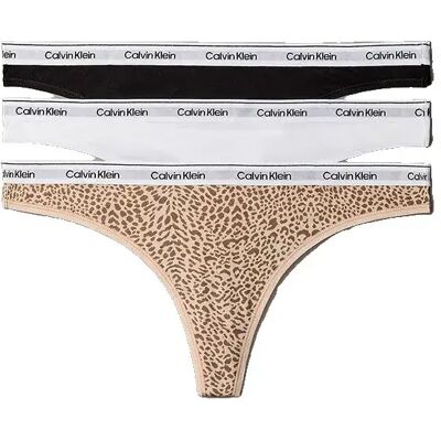 Calvin Klein Tanga Lv00qd5209 3 Unità Black / Classic White / Animal Mirror S Calvin Klein Tanga Lv00qd5209 3 Unità Black / Classic White / Animal Mirror S