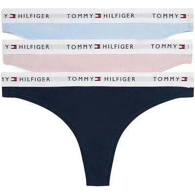 Tommy Hilfiger Tanga Uw0uw05530 3 Unità Navy / Breezy Orchid / Sweet Blue XS Tommy Hilfiger Tanga Uw0uw05530 3 Unità Navy / Breezy Orchid / Sweet Blue XS
