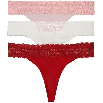Tommy Hilfiger Tanga Uw0uw06337 3 Unità Bonita Pink / Ivory / Dark Magma S Tommy Hilfiger Tanga Uw0uw06337 3 Unità Bonita Pink / Ivory / Dark Magma S
