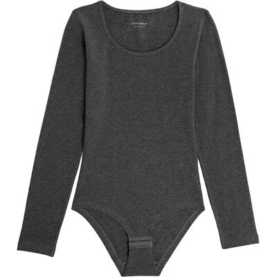 Cotonella Body A Maniche Lunghe 3506 Dark Grey L Cotonella Body A Maniche Lunghe 3506 Dark Grey L