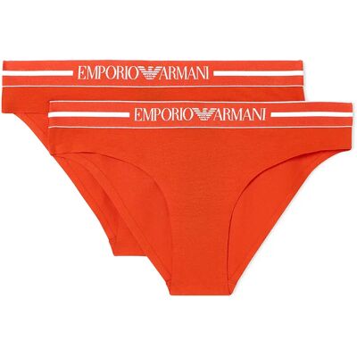 Emporio Armani Slip Da Donna Ew00003_af19023 2 Unità Coral / Coral L Emporio Armani Slip Da Donna Ew00003_af19023 2 Unità Coral / Coral L