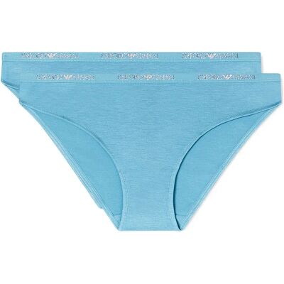 Emporio Armani Slip Da Donna Ew00003_af1902 2 Unità Aqua / Aqua XS Emporio Armani Slip Da Donna Ew00003_af1902 2 Unità Aqua / Aqua XS
