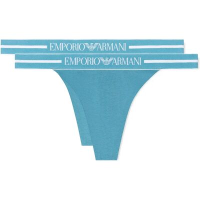 Emporio Armani Tanga Ew00005_af19023 2 Unità Aqua / Aqua M Emporio Armani Tanga Ew00005_af19023 2 Unità Aqua / Aqua M