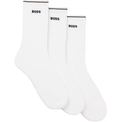 Boss Calzini Rib Stripe 3 Paia White EU 39-42 Boss Calzini Rib Stripe 3 Paia White EU 39-42