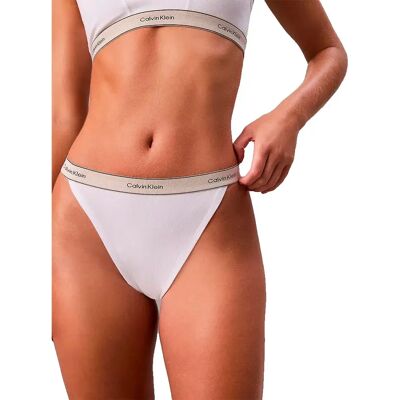 Calvin Klein Tanga Lv00qf8370 White L Calvin Klein Tanga Lv00qf8370 White L