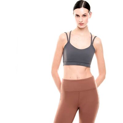 Ea7 Emporio Armani Reggiseno Sportivo 7w000921_af21585 Gray Pinstripe XS Ea7 Emporio Armani Reggiseno Sportivo 7w000921_af21585 Gray Pinstripe XS