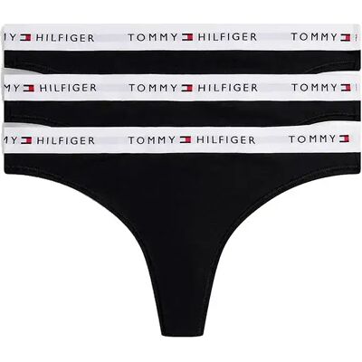 Tommy Hilfiger Tanga Uw0uw065 3 Unità Black / Black / Black XS Tommy Hilfiger Tanga Uw0uw065 3 Unità Black / Black / Black XS