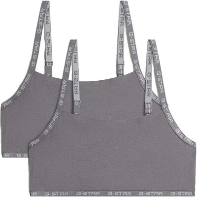 G-star Reggiseno D297-01 Strappy Bralette 2 Unità Steel Grey XL G-star Reggiseno D297-01 Strappy Bralette 2 Unità Steel Grey XL