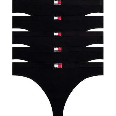 Tommy Hilfiger Tanga Uw0uw0562 5 Unità Black / Black / Black / Black / Black L Tommy Hilfiger Tanga Uw0uw0562 5 Unità Black / Black / Black / Black / Black L