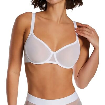 DKNY Reggiseno Sheers Unlined Demi White 38 DKNY Reggiseno Sheers Unlined Demi White 38