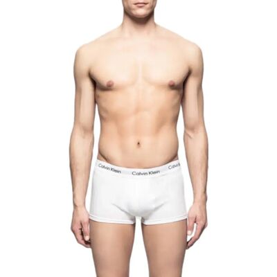 Calvin Klein Boxers 0000u266g Low Rise 3 Unità White / Red Ginger / Pyro Blue S Calvin Klein Boxers 0000u266g Low Rise 3 Unità White / Red Ginger / Pyro Blue S