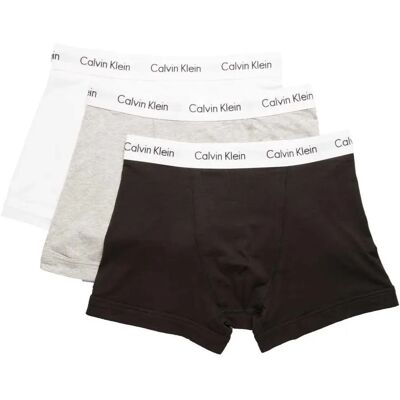 Calvin Klein Boxers 0000u2662g Trunk 3 Unità Black / White / Grey Heather L Calvin Klein Boxers 0000u2662g Trunk 3 Unità Black / White / Grey Heather L