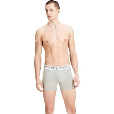 Jack & Jones Boxers Sense 3 Unità Light Grey Melange S Jack & Jones Boxers Sense 3 Unità Light Grey Melange S