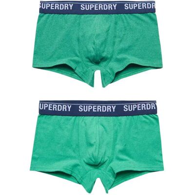 Superdry Boxers Trunk Multi 2 Unità Oregon / Bright Green XL Superdry Boxers Trunk Multi 2 Unità Oregon / Bright Green XL
