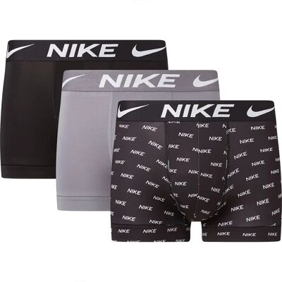 Boxers 0000ke1156 Trunk 3 Unità Nike Logo Print / Cool Grey / Black L Boxers 0000ke1156 Trunk 3 Unità Nike Logo Print / Cool Grey / Black L
