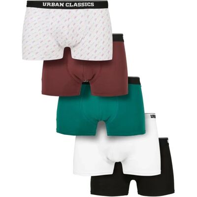Urban Classics Boxers Tb17 5 Unità White / Black XS Urban Classics Boxers Tb17 5 Unità White / Black XS