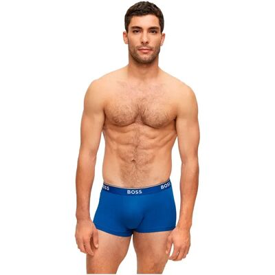 Boss Boxers Power 3 Unità Open Blue L Boss Boxers Power 3 Unità Open Blue L