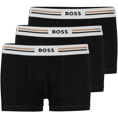 Boss Boxers Revive 1029667 Trunk 3 Unità Black S Boss Boxers Revive 1029667 Trunk 3 Unità Black S