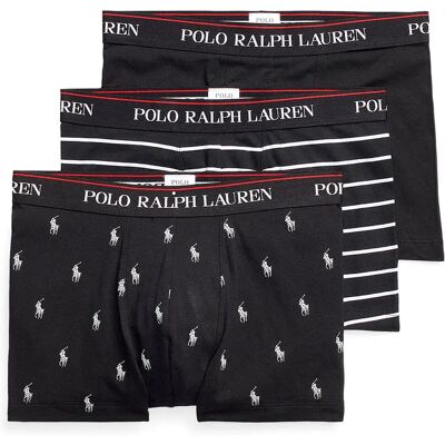 Ralph Lauren Accesorios Boxers 71830299 3 Unità Black / AOP M Ralph Lauren Accesorios Boxers 71830299 3 Unità Black / AOP M
