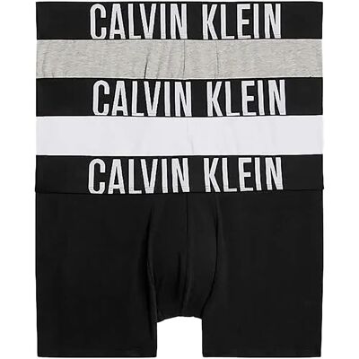 Calvin Klein Boxers 000nb3608a 3 Unità Black / Grey Heather / White XS Calvin Klein Boxers 000nb3608a 3 Unità Black / Grey Heather / White XS